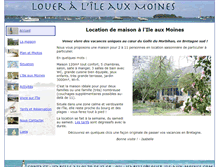 Tablet Screenshot of louer-ile-aux-moines.com